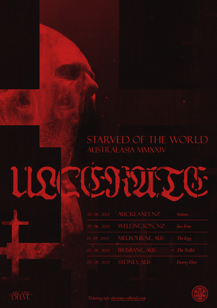 Starved Of The World - Australasian tour 2024 poster